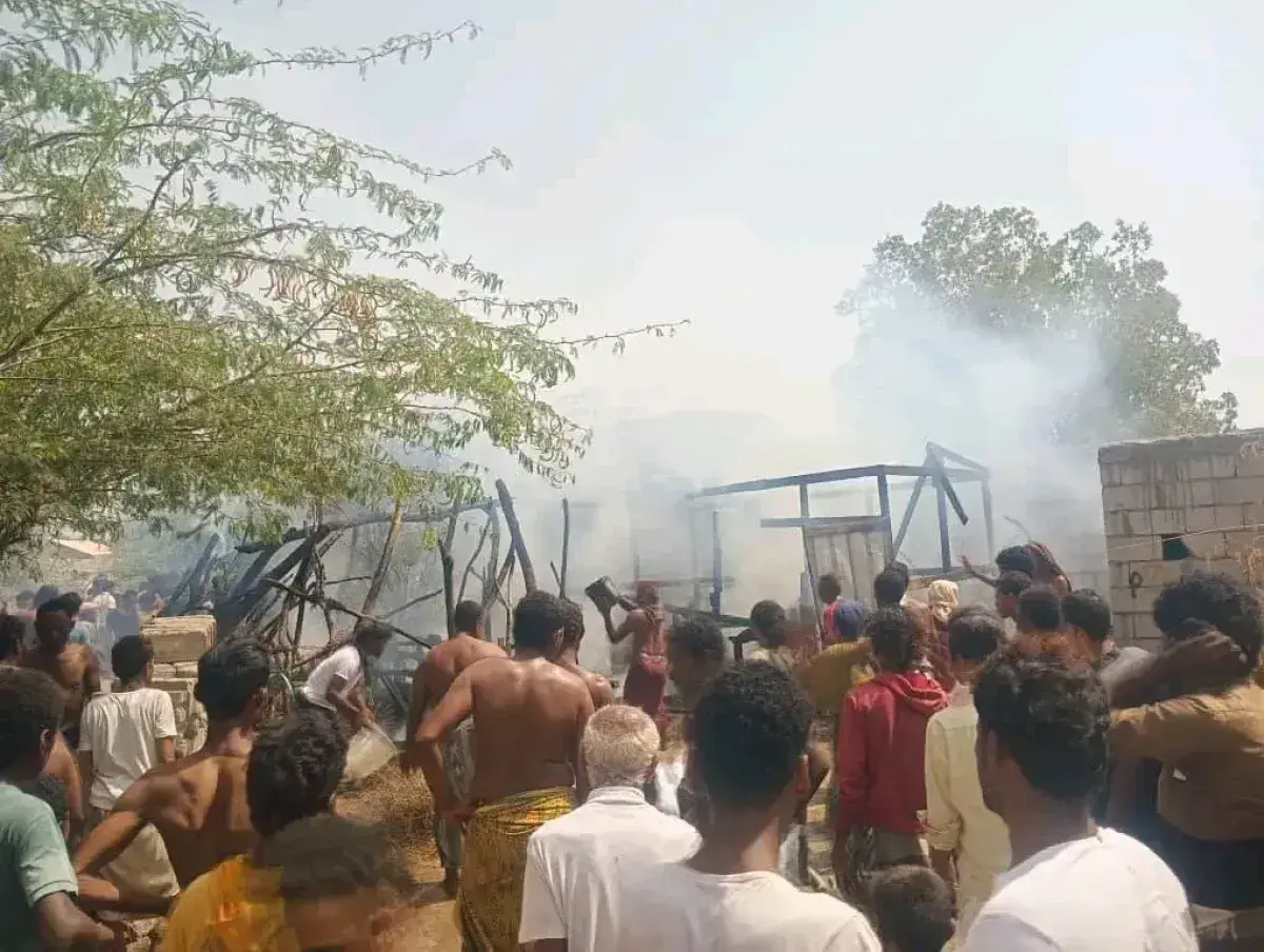 حريق يدمر منزل نازح في مخيم بالخوخة ويشرد أسرة