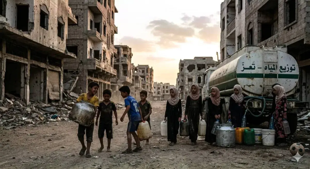 المواطنون بتعز   يستقبلون العيد بجيوب فارغة وحناجر...