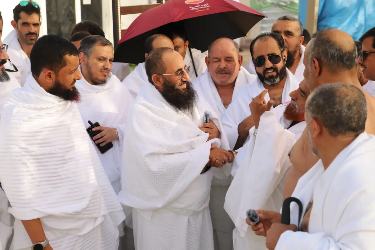 وزير الاوقاف والارشاد يتفقد اوضاع الحجاج في مشعر ع...