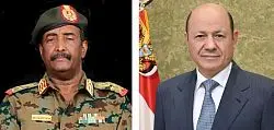 رئيس مجلس القيادة يهنئ رئيس مجلس السيادة السوداني...
