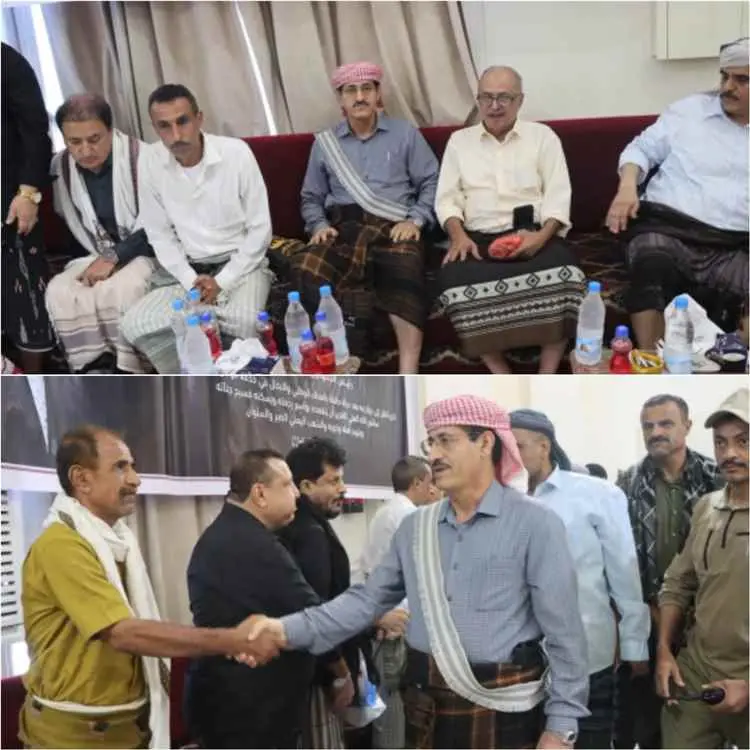 وزير الدفاع يؤدي واجب العزاء بوفاة الرئيس السابق ع...