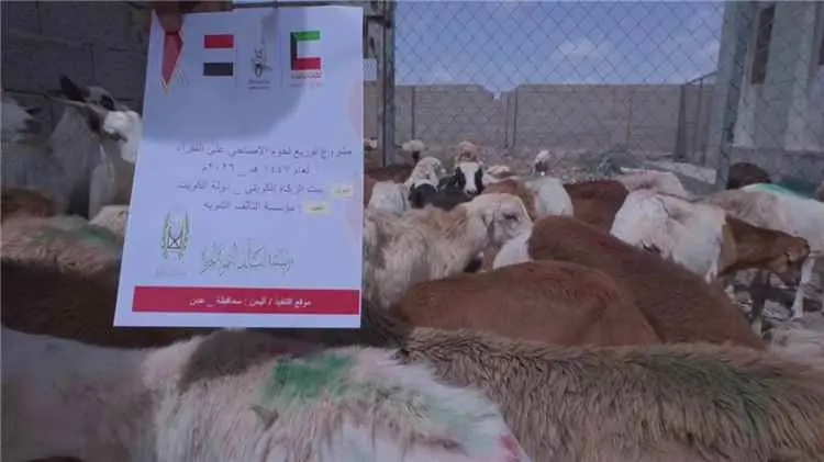مؤسسة التآلف التنموية الخيرية توزع لحوم الأضاحي عل...