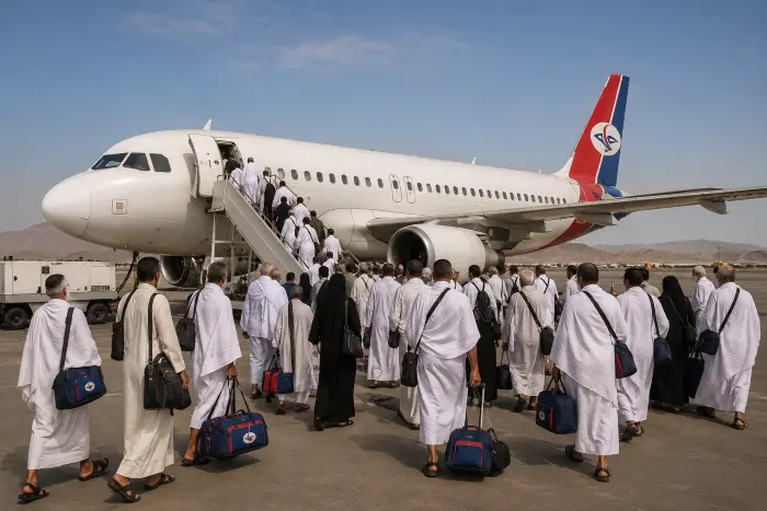الخطوط الجوية اليمنية تؤكد استمرار رحلات عودة الحج...