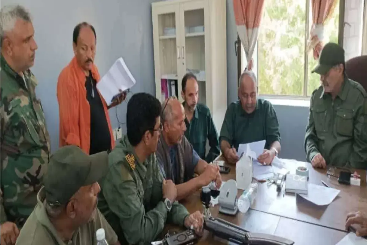 لجنة أمنية تشرف على استلام وتسليم قسم شرطة الممدار...