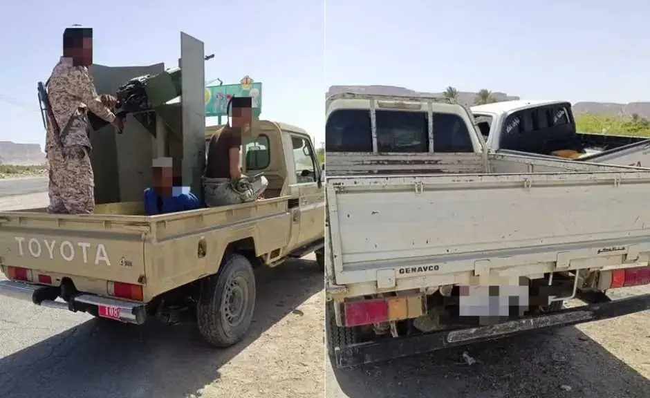 قوات درع الوطن تضبط سيارة مسروقة وتطيح بالمتهمين ش...