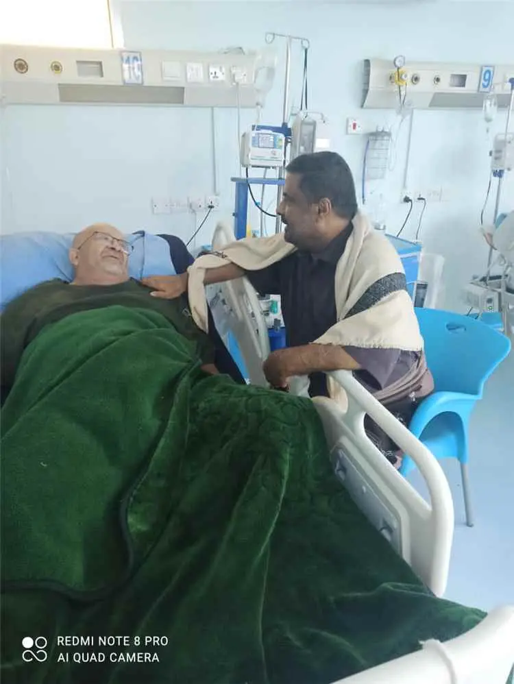 رئيس الائتلاف الوطني الجنوبي بأبين يزور الأستاذ نا...