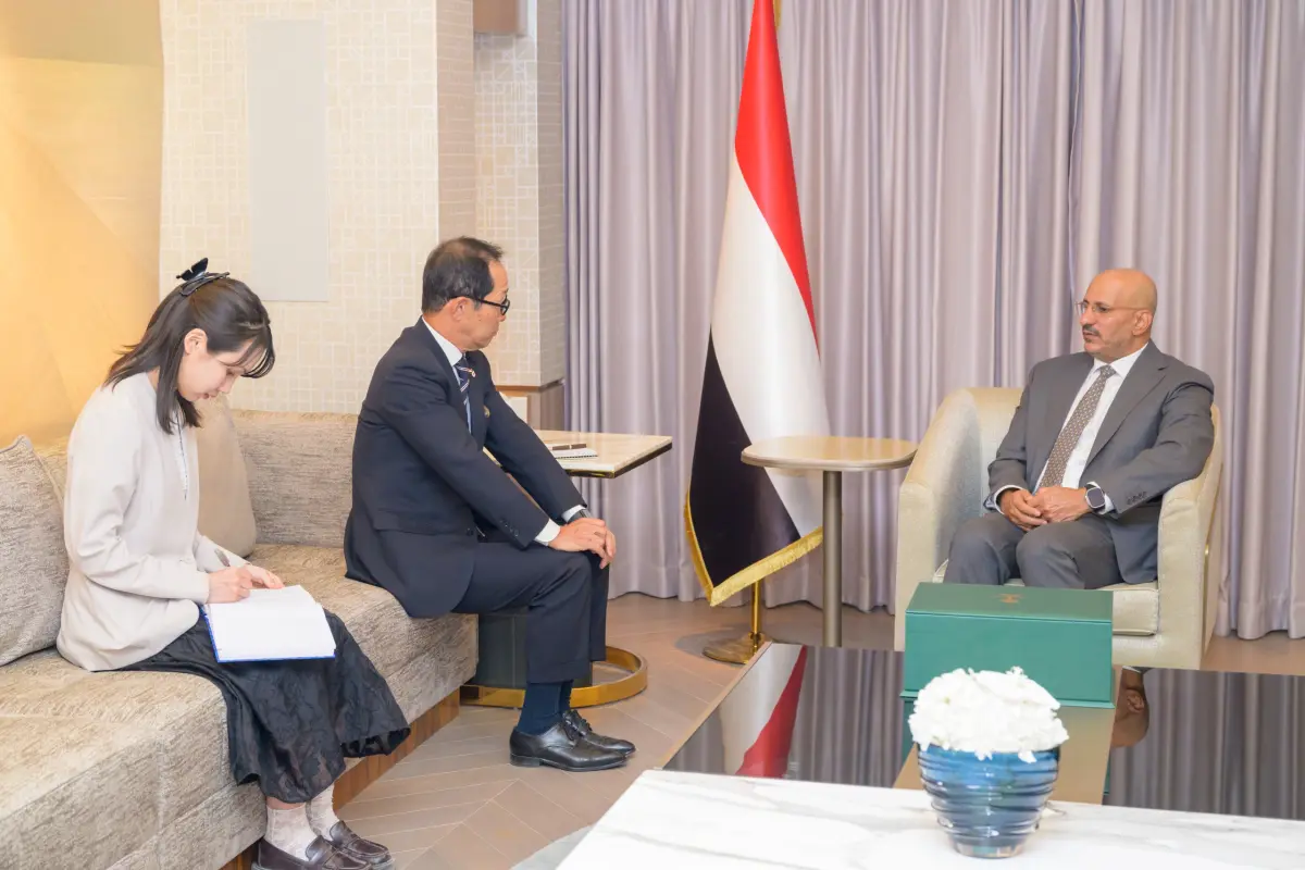 طارق صالح يبحث مع السفير الياباني العلاقات الثنائي...