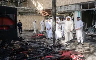 رئيس الوزراء الكويتي يتفقد آثار الاعتداء الإيراني...