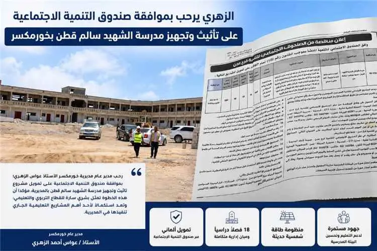 الزهري: موافقة صندوق التنمية الاجتماعية على تأثيث...