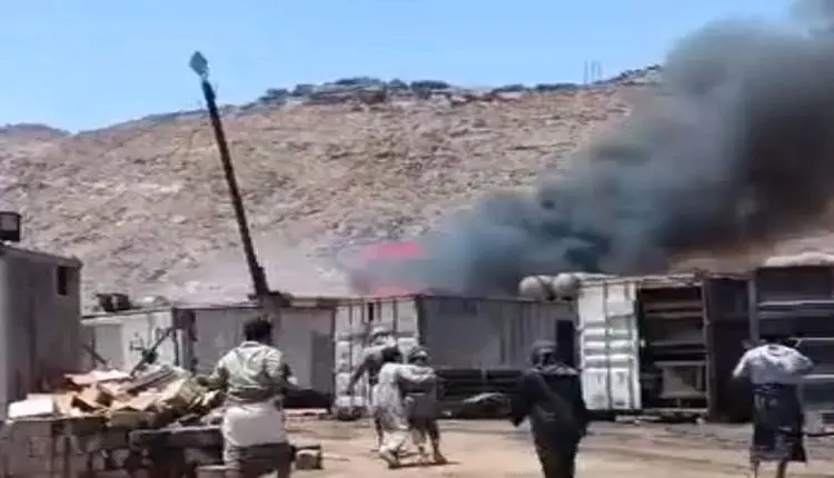 حريق يلتهم محطة كهرباء حريب بمأرب