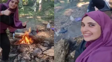 بعد حظر التخييم.. مؤثرة جزائرية شهيرة توقد النار ف...