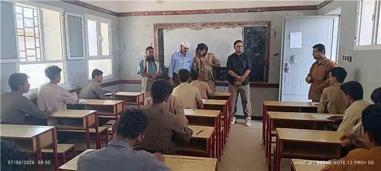 تدشين امتحانات إتمام الثانوية العامة بثانوية العين