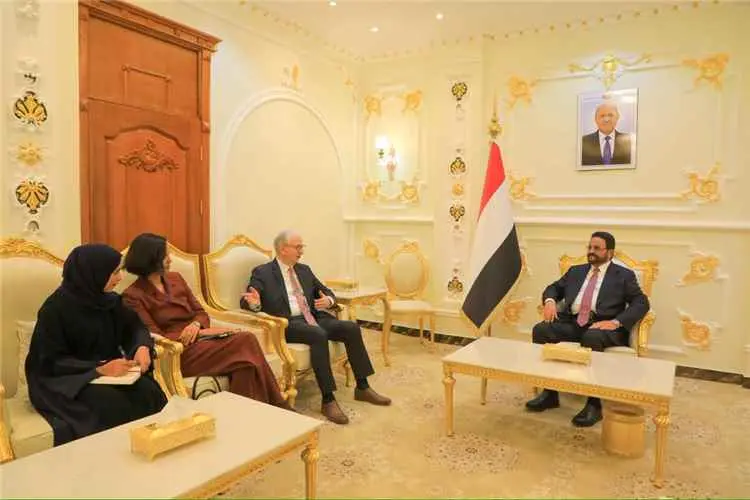 عضو مجلس القيادة العرادة يستقبل السفير الألماني في...