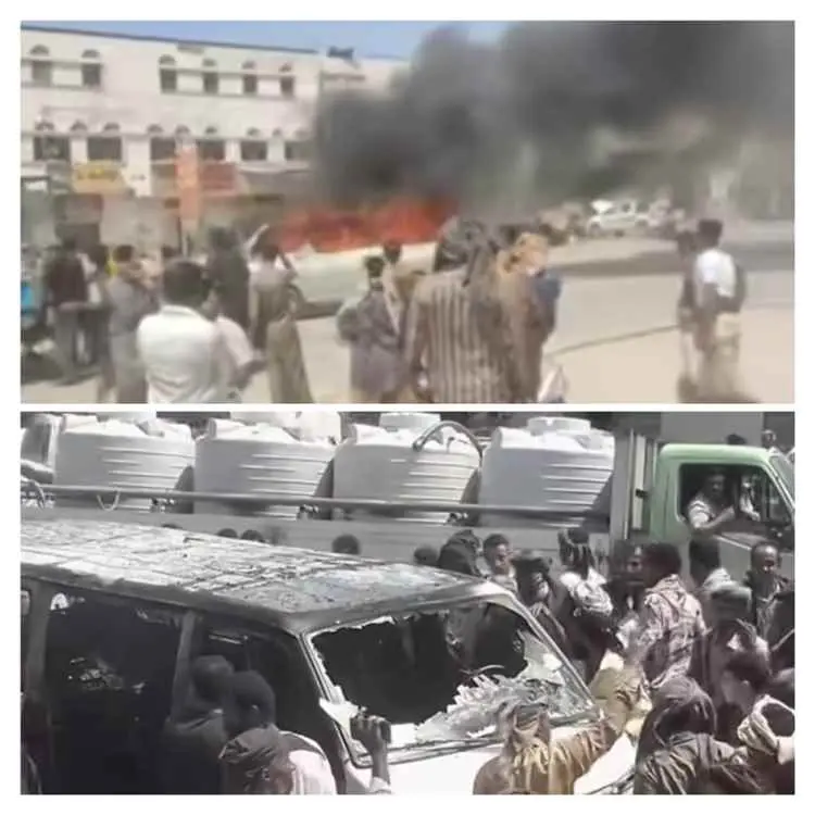شبوة :حريق مفاجئ في باص ركاب بمدينة عزان دون إصابا...