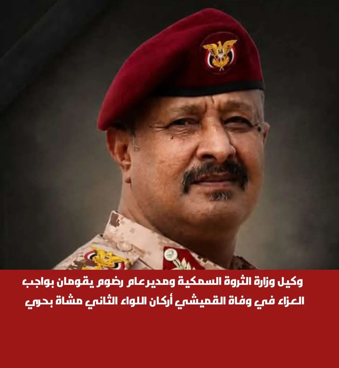وكيل وزارة الثروة السمكية ومدير عام رضوم يقومان بو...