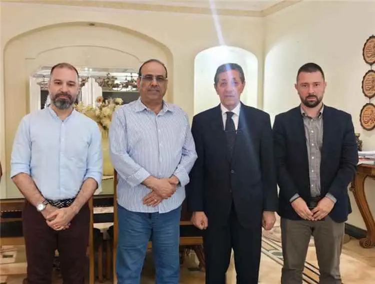الميسري يلتقي ممثلي المعهد الأوروبي للسلام