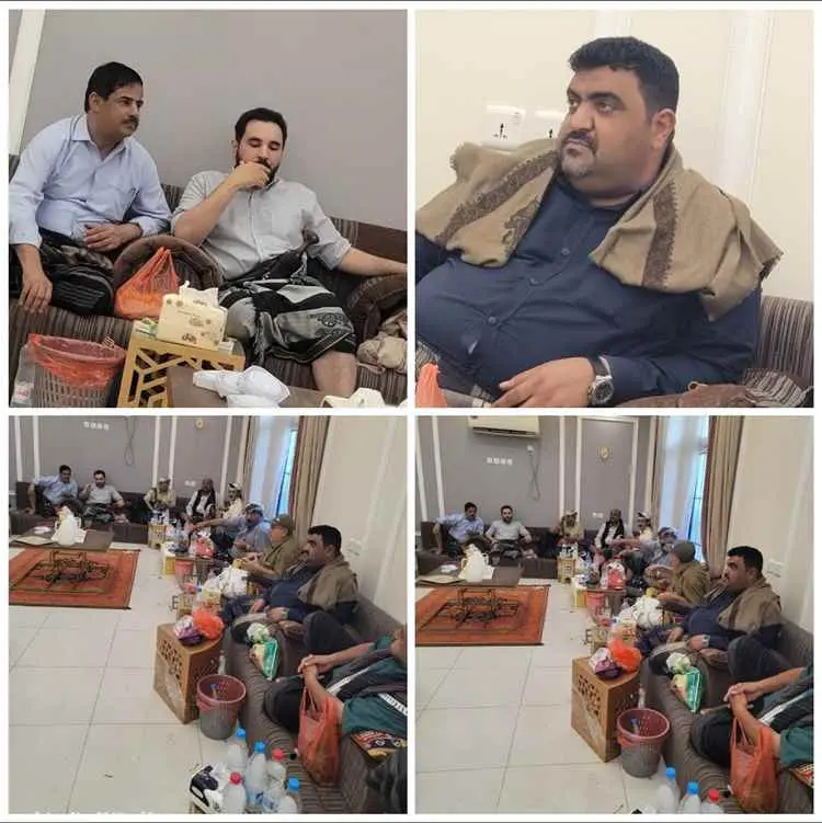 شخصيات سياسية واجتماعية من أبين تلتقي سلطان يافع ب...