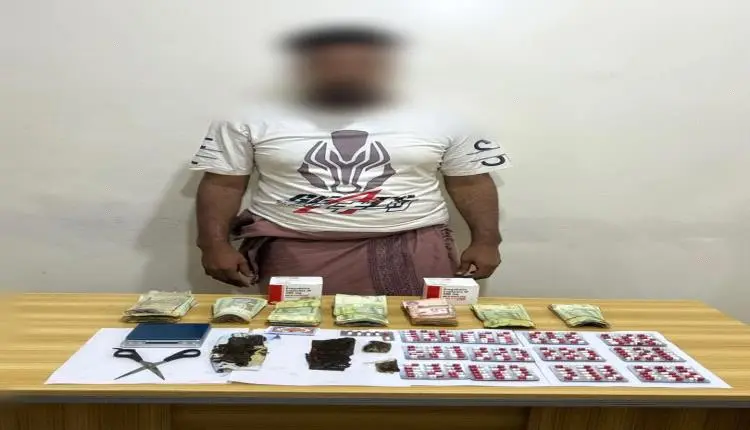 إدارة مكافحة المخـ,ـدرات بعدن تلقي القبض على مروج...
