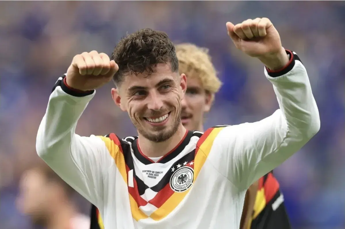 هافيرتز نجم مباراة ألمانيا الافتتاحية في كأس العال...