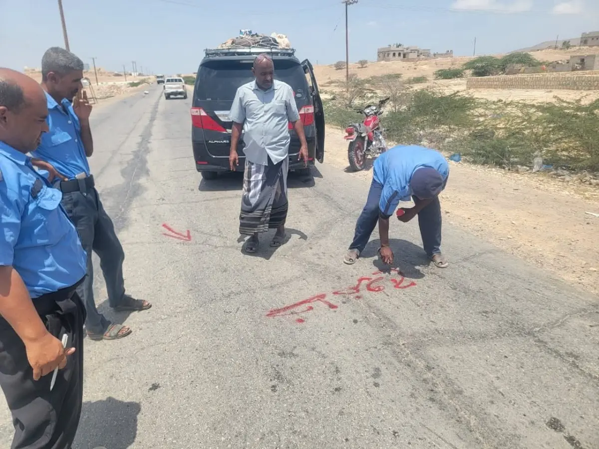 فريق الحوادث بـ #شرطة السير يتفقد موقع حادث #مروري...