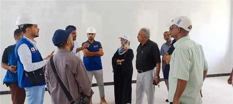 وفد "الهجرة الدولية" يتفقد مشاريع تأهيل المعاهد ال...