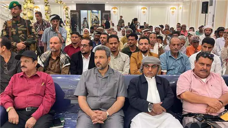 لحج تحتضن أفراح ذوي الهمم.. زواج جماعي لـ 17 عريسا...