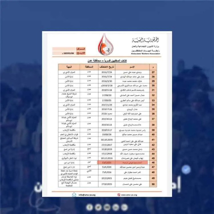 أمن أبين ينفي وجود أي حالات إخفاء قسري ويطالب بتحر...