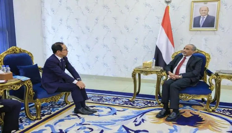 الصبيحي يستقبل في عدن السفير الياباني