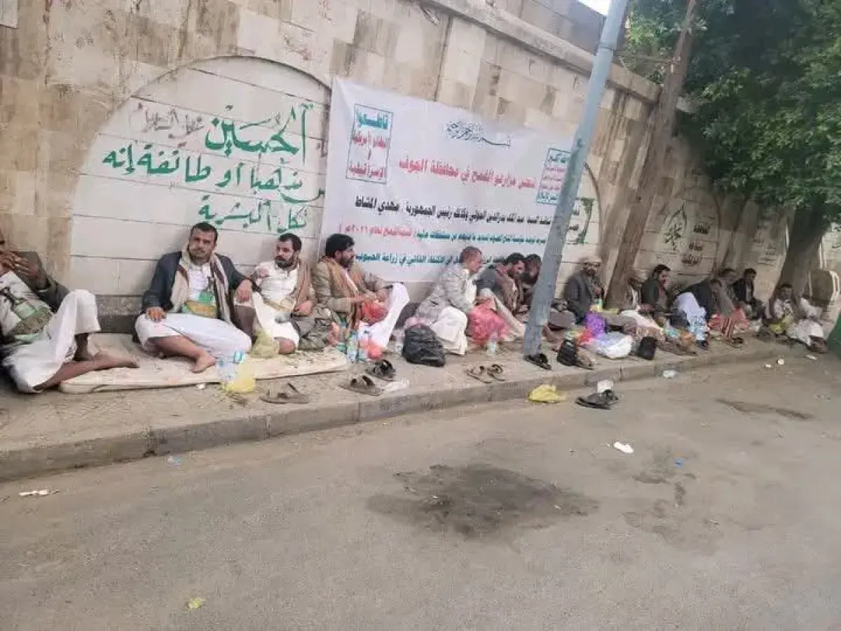مزارعو القمح في الجوف يعتصمون بصنعاء لمطالبة الملي...