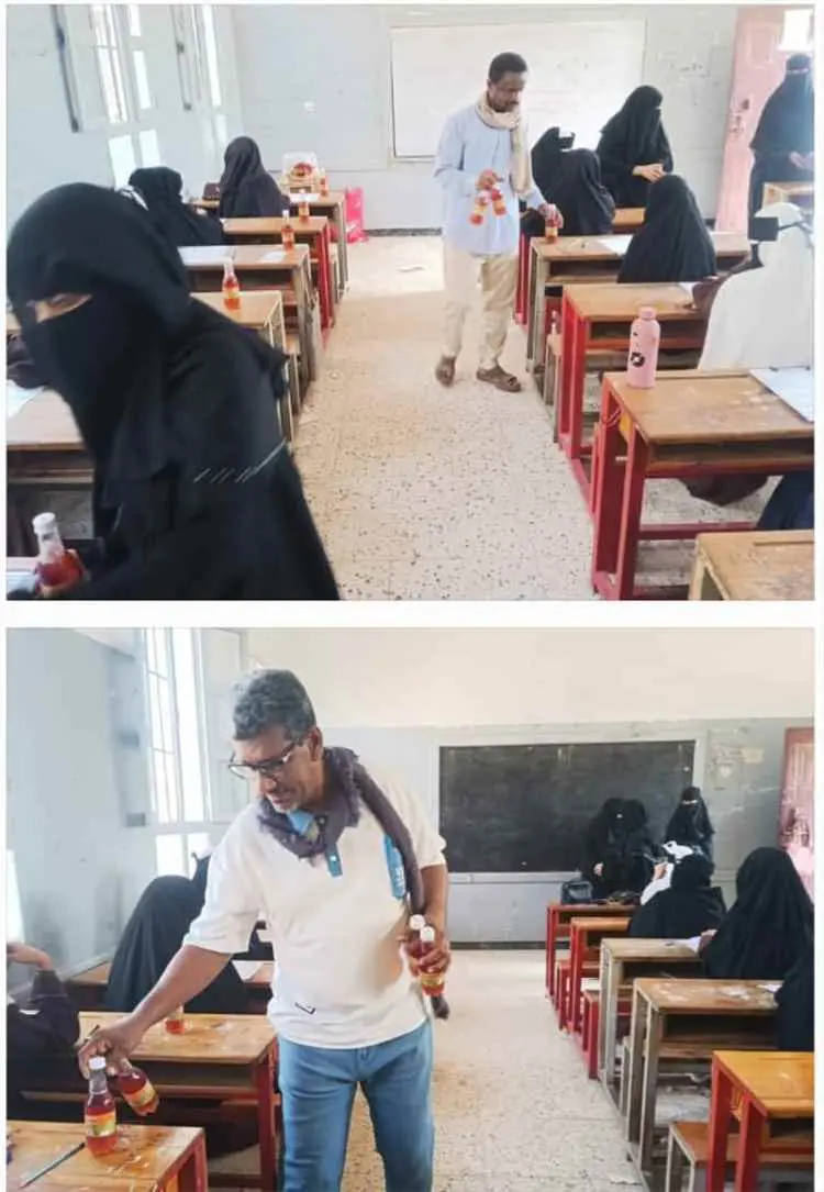 فاعل خير يدعم طلاب مركز باتيس الامتحاني بـ 6 كراتين شراب بارد خلال اختبارات الثانوية