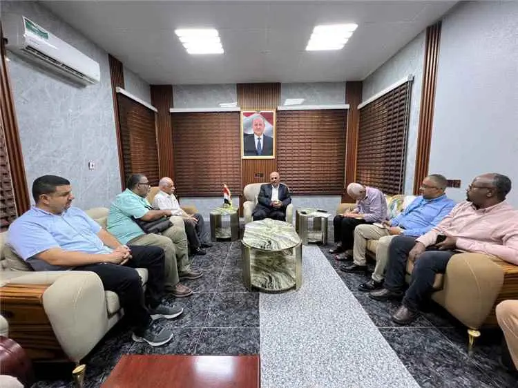 الوزير الشرجبي يناقش مع مفوضية اللاجئين وشركة "هوك...