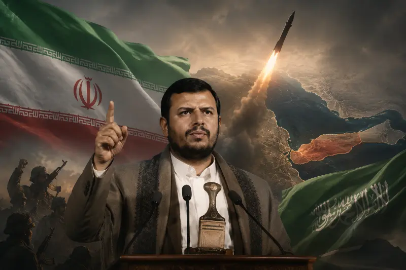 زعيم الحوثيين يجدد الولاء لمحور إيران ويتوعد السعو...