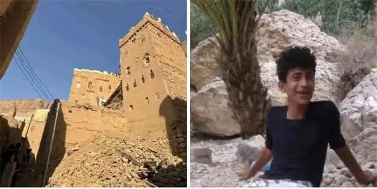 انهيار جدار منزل قديم يودي بحياة شاب ويصيب آخرين ف...