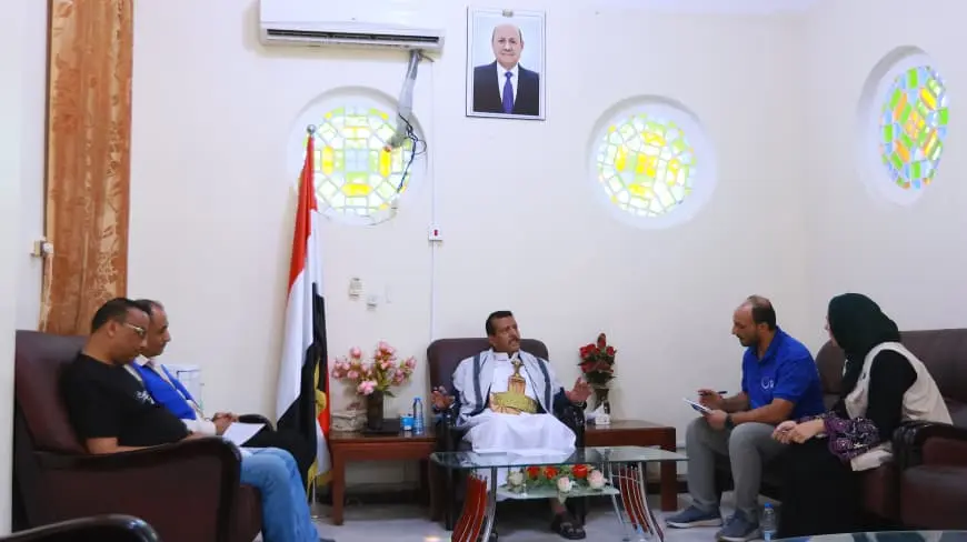 وكيل محافظة مأرب يطلع على التدخلات الإنسانية لمنظم...