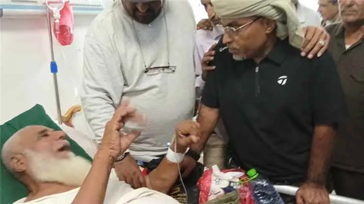 الشيخ نايف بن جرهوم يتفقد مستشفى يافع رصد العام