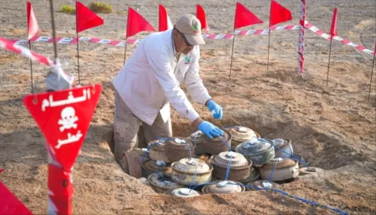تعز.. إتلاف أكثر من 6 آلاف مادة متفجرة في باب المن...