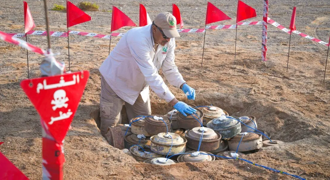 "مسام" يتلف 6009 قطعة من مخلفات الحرب في باب المند...
