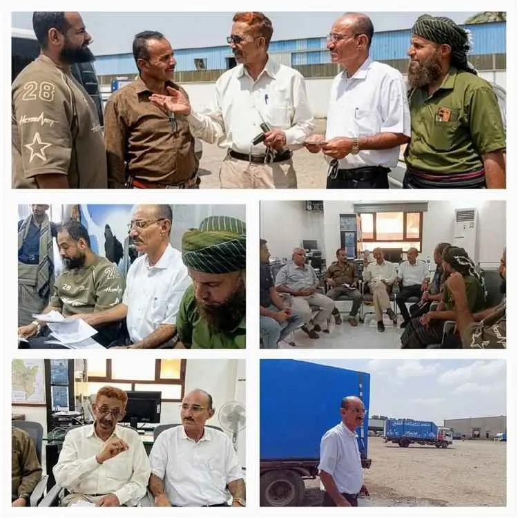 مدير عام مكتب الصناعة والتجارة بلحج يقود نزولاً مف...