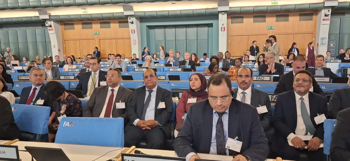 اليمن يشارك في مؤتمر منظمة (الفاو) العالمي للزراعة...