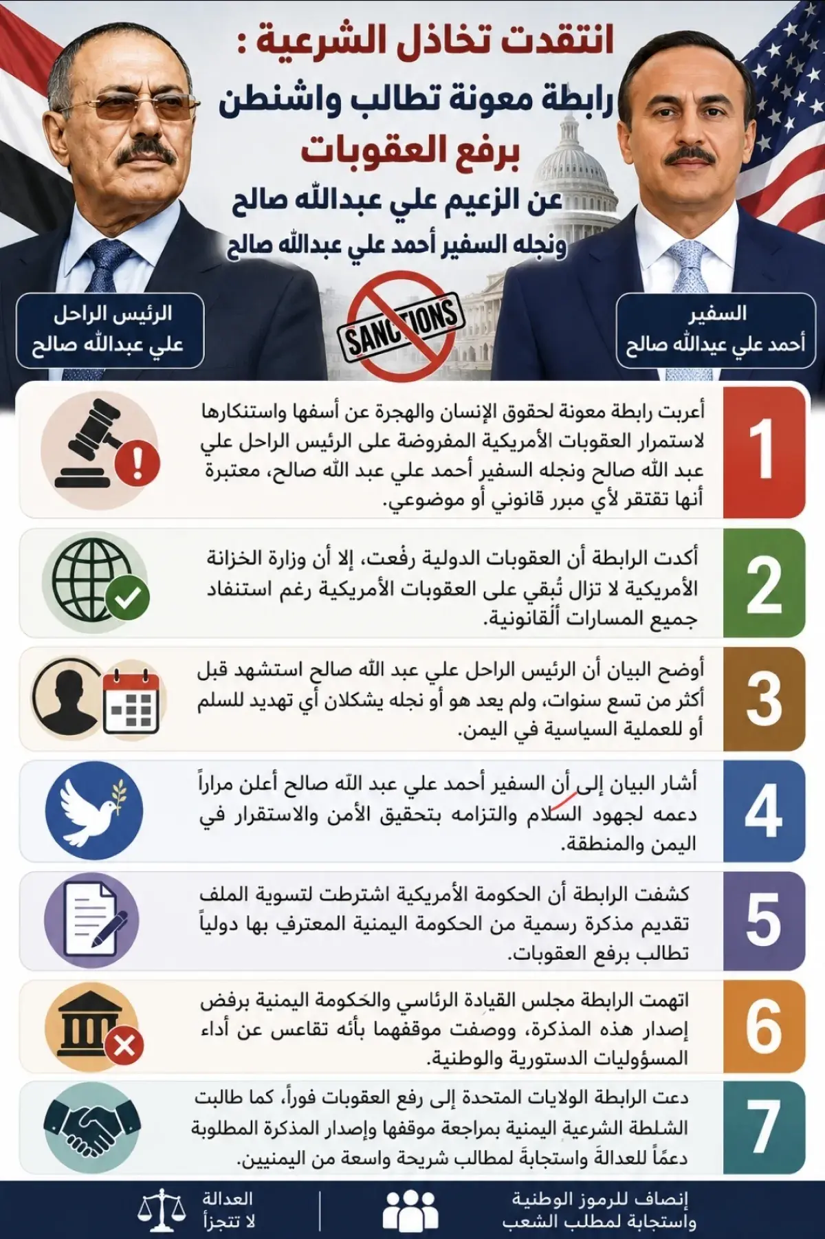 انتقدت تخاذل الشرعية : رابطة معونة تطالب واشنطن بر...