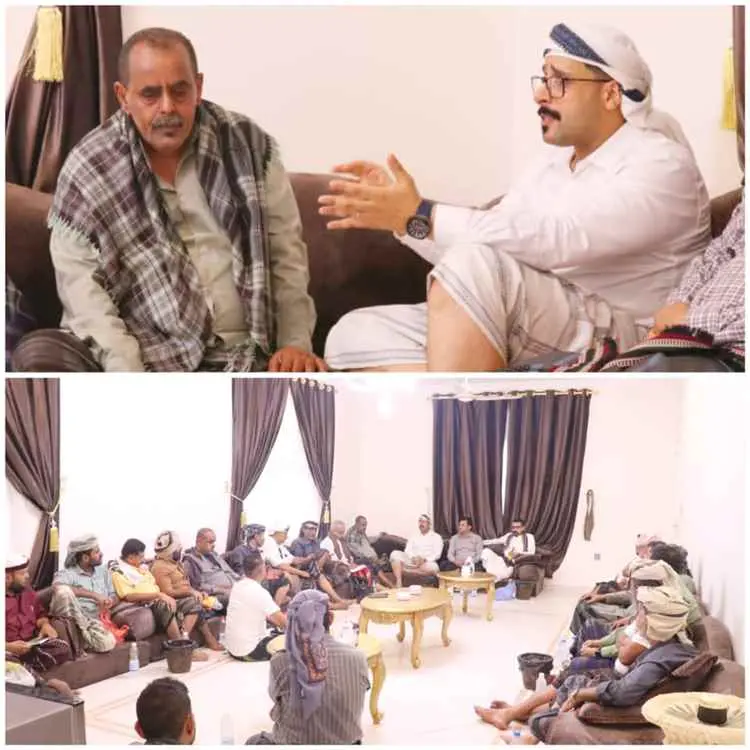 السقاف يستقبل حلف قبائل الحوطة وتبن ويؤكد أهمية إن...