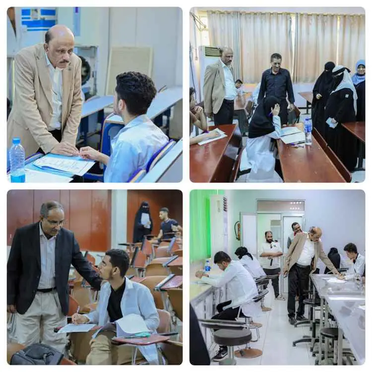 كلية الطب بجامعة عدن تدشن امتحانات الفصل الدراسي ا...