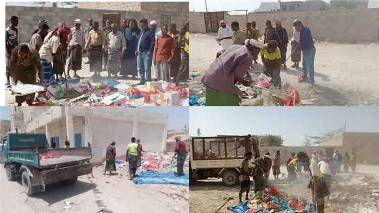 بحضور مدير عام الروضة انطلاق حملة النظافة لتعزيز ا...