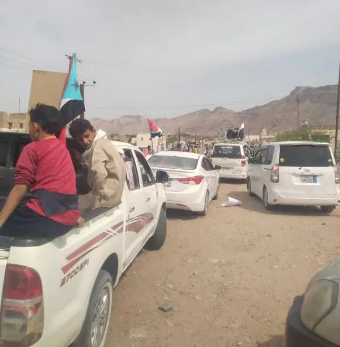 جماهير العرم تزحف لعدن قبيل مليونية رفض الوصاية السعودية