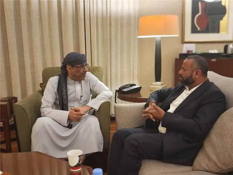 الميسري يستقبل محافظ محافظة الضالع اللواء أحمد الق...