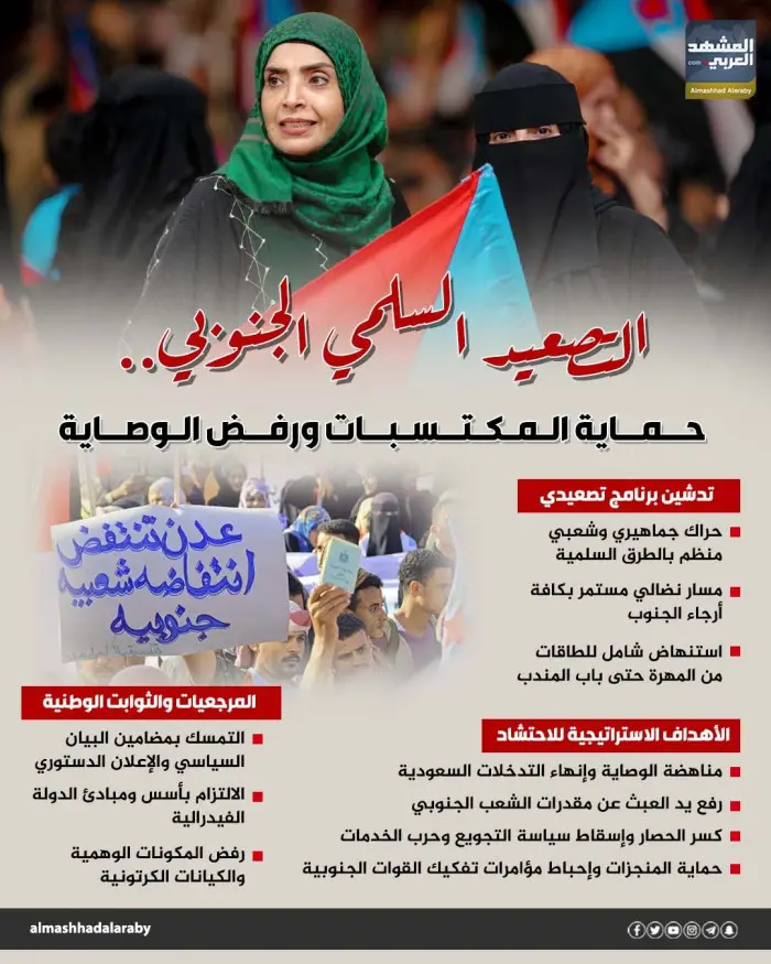التصعيد السلمي الجنوبي.. حماية المكتسبات ورفض الوص...