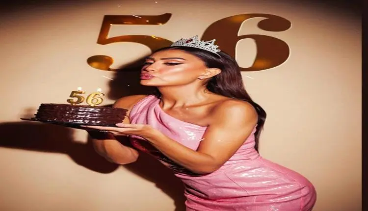 الفنانة غادة عبد الرازق تحتفل بعيد ميلادها الـ56 ب...