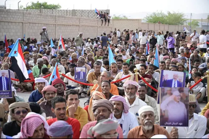 بدء فعاليات مليونية التصعيد ضد الوصاية في مدينة سيئون