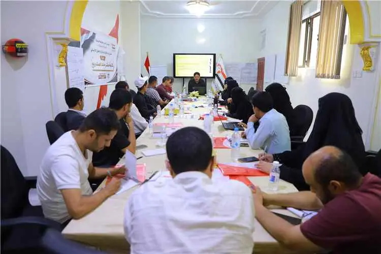 الدائرة الإنسانية بالمجلس الأعلى للمقاومة الشعبية تدشن مشروع بناء قدرات شركاء العمل الإنساني في تعز
