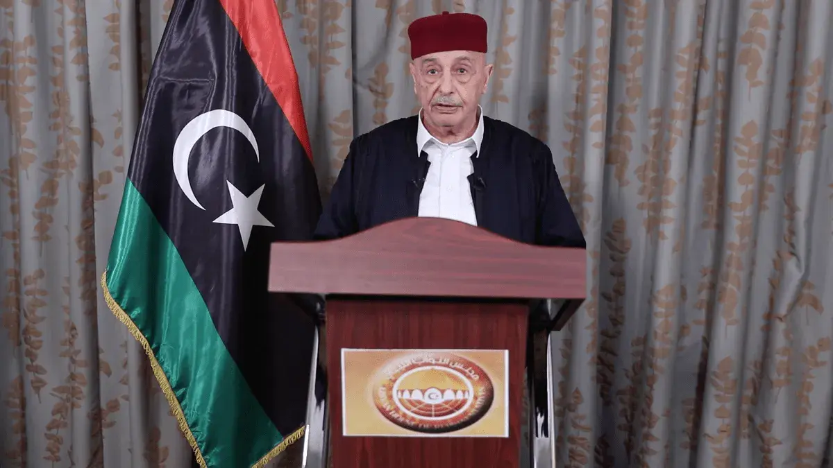 عقيلة صالح: الاستقرار في ليبيا يتحقق عبر مسار ديمق...
